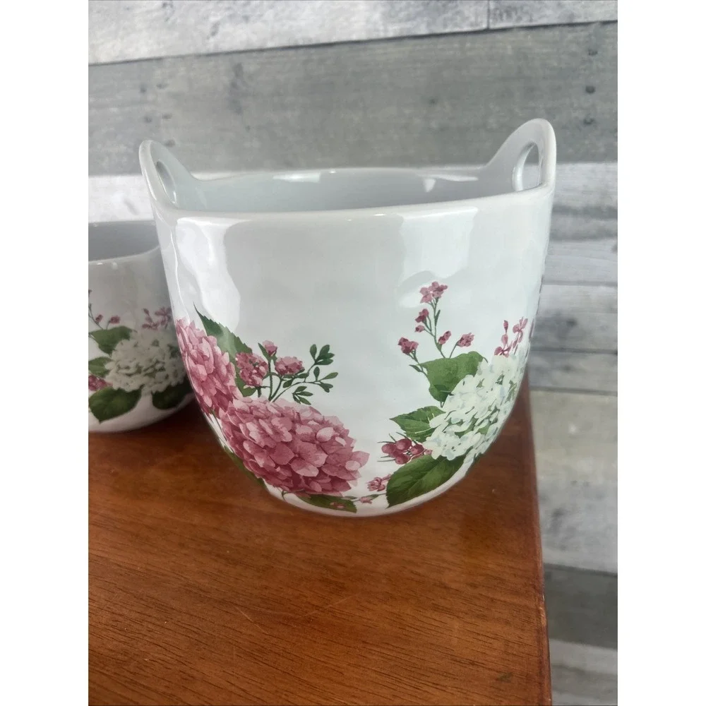 Temp-tations By Tara Hydrangea 1 & 2 QT Nesting Bowls